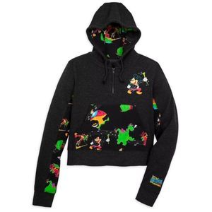 Disneyland 50th Anniversary Main Street Electrical Parade Crop Hoodie Sweatshirt
